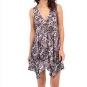 Bb Dakota Sula Print Shift dress purple size M